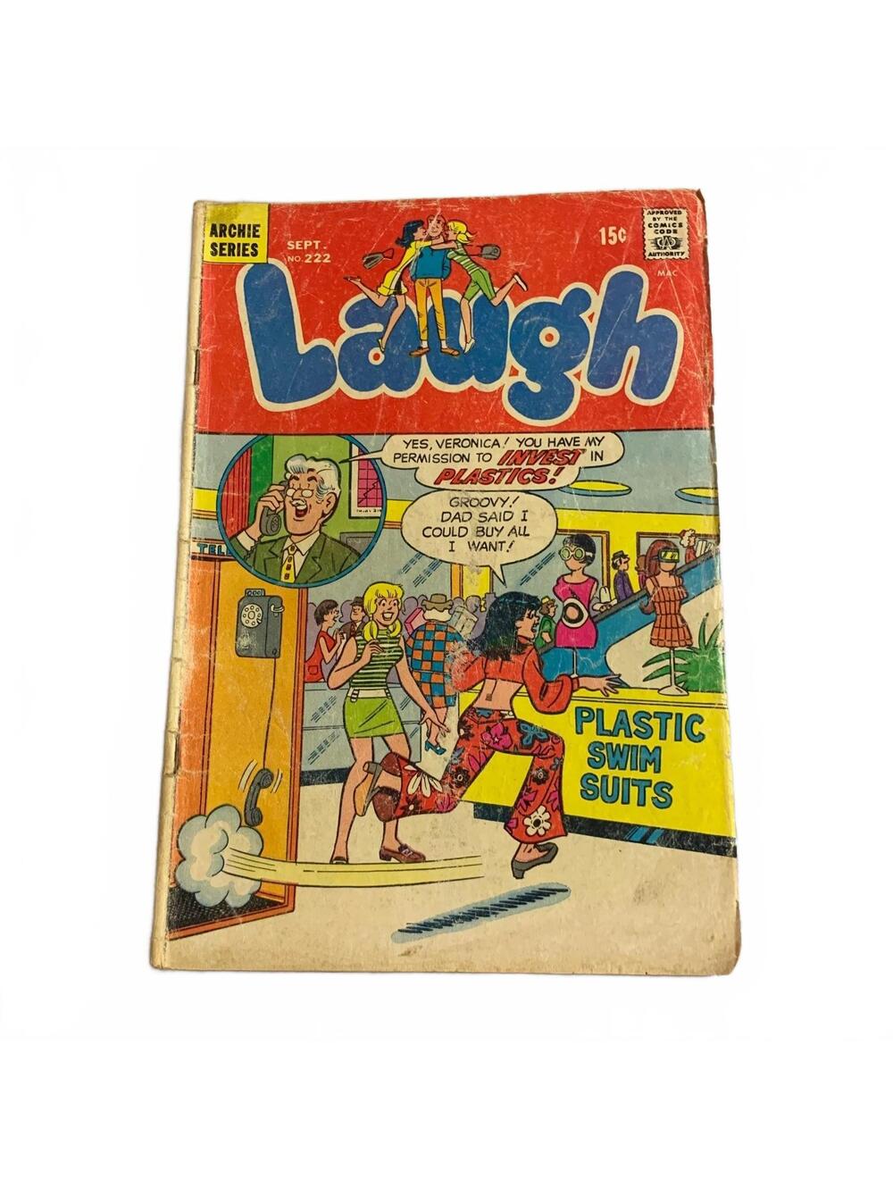 Laugh Comics #222 Sept 1969 Archie Betty Veronica Vintage Comic Book 15¢